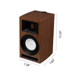 Fluance Ri71 Powered Bookshelf Speakers with AMT Tweeters, 5″ Drivers, 120W Amp