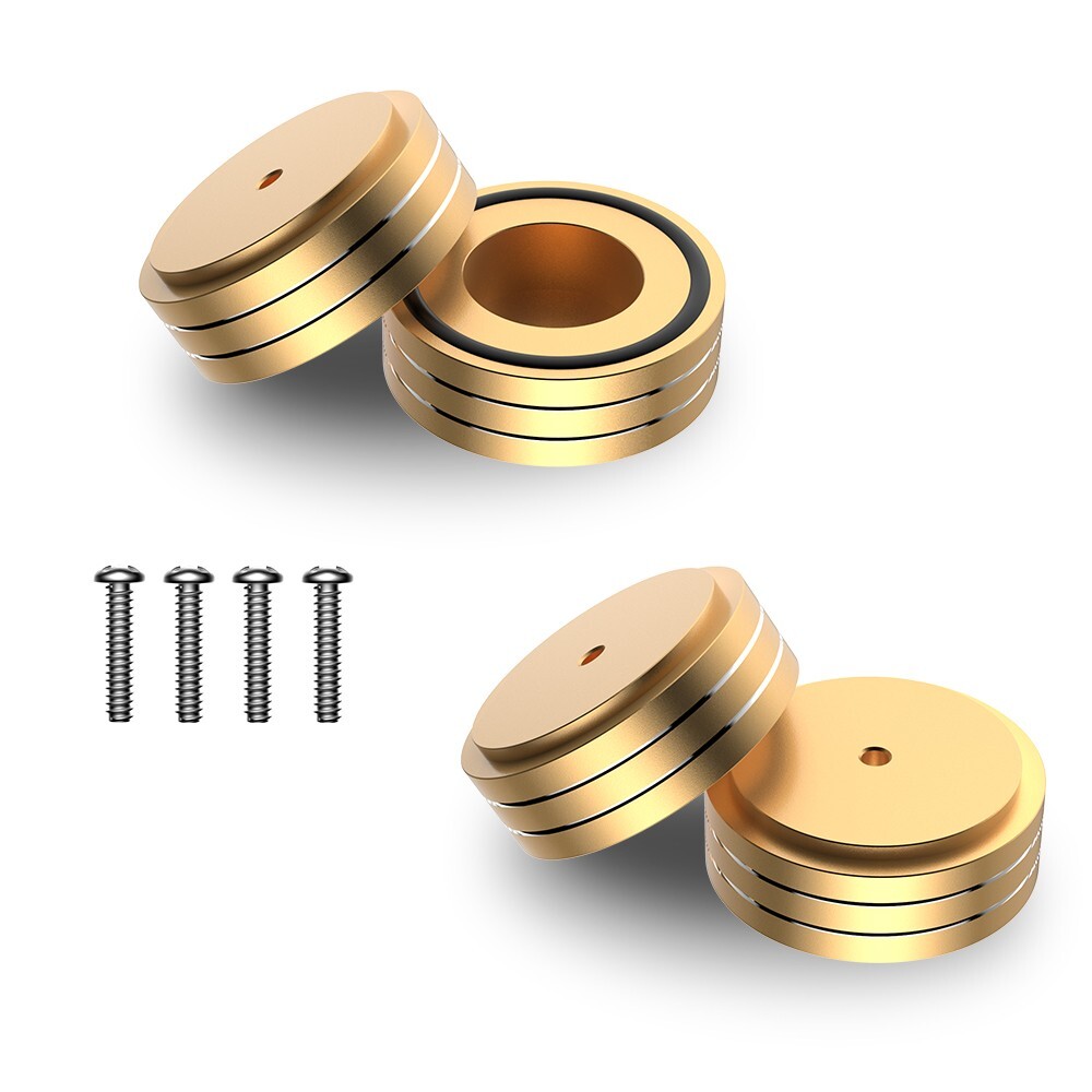 4PCS 58*22mm Amplifier Aluminum Speaker Audio Isolation Feet Pad Stand Chassis