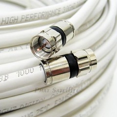 40ft RG6 3GHZ COAXIAL SOLID COPPER SATELLITE ANTENNA SIGNAL BOOSTER 18AWG CABLE