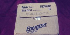 144ct Energizer EN92 Industrial Alkaline AAA Batteries exp. 03/2034