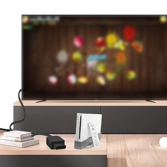 Wii HDMI Adapter Converts AV Component to Digital Output 480i to 480p Upscale