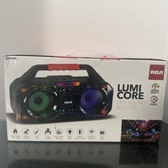 RCA Lumi Core Sound Blaster 7 Color Light Up Boom Box New In Box Bluetooth