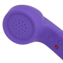 3.5mm Retro Radiation Proof Wired Telephone Handset Purple Cell Phone Handset