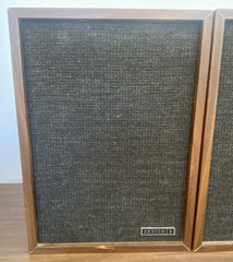 1960s Zenith Wood Wooden 13″ x 10″ x 8″ Book Shelf Speakers Works
