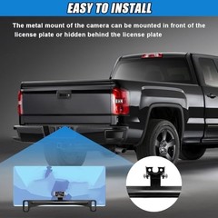Backup Camera License Plate Mount, Universal Reverse Rear Camera Style 1