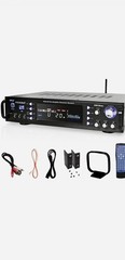 Pyle Hybrid Amplifier Receiver, 3000W / AUX,USB,RCA Inputs – Black P3301BAT