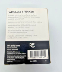 Ativa Wireless Speaker, Bluetooth Enabled, Black, Item 3416115