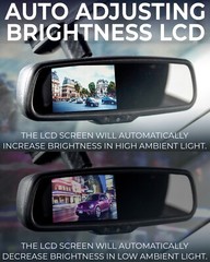 Master Tailgaters OEM Rear View Mirror with 4.3″ Auto Adjusting Brightness LCD