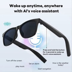 AI Smart Glasses Touch Control Music Wireless Bluetooth Sunglasses