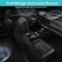 4PCS 6-7″ Car Door Audio Speaker Foam Gaskets Bass Sound Insulation Seal Rings