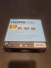 Voltix 25ft. 24k Gold Plated High Speed 4K Theater HDMI Cable 3 D Ready.