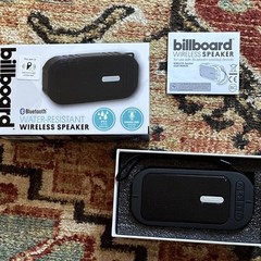 Billboard Portable Bluetooth Water-Resistant Speaker, FM, MicroSD, Black