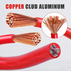 10 Gauge Wire, 25 Feet Red Power Ground Cable, Primary Automotive Wires, Copper