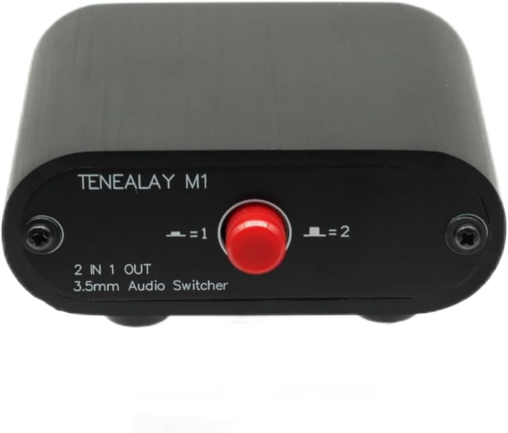 M1 2 in 1 Out 3.5Mm Stereo Audio Switch Aux Switcher Speaker Selector Splitter B