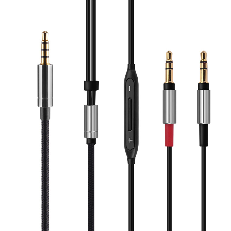 3.5mm OCC Audio Cable with mic For JVC HA-SW01 HA-SW02 McIntosh Labs MHP1000