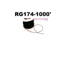 1000 Feet Bare Black RG-174 rg174 50 Ohm Coax Cable 300 meters NO CONNECTORS USA