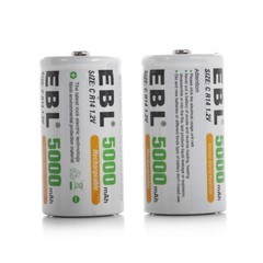 Lot EBL C D Size Cell Rechargeable Batteries AA AAA Battery / 1.2V C D Charger