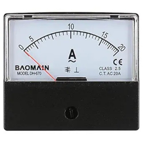 Ammeter DH-670 AC 0-20A Rectangular Ampere Needle Panel Meter Gauge Amperemeter