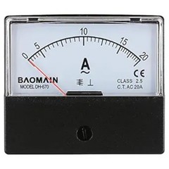 Ammeter DH-670 AC 0-20A Rectangular Ampere Needle Panel Meter Gauge Amperemeter