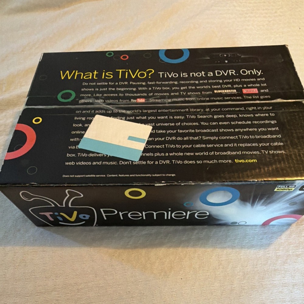 TiVo TCD746320 DVR/Hard Drive Recorder 45 HD Hours 1080p HDMI Black Clean in Box