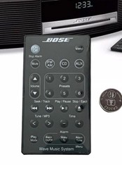 Bose Wave Music System Remote for AWRCC1, AWRCC2, III with New Battery Installed