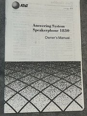 Digital Answering System Speakerphone 1830 In Box Appears New- Vintage 1994 AT&T
