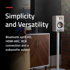 Fluance Ri71 Powered Bookshelf Speakers with Foam Isolation Pads