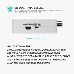 1080P HDMI To AV RCA Audio Video Converter CVBS Adapter for PS3 PS4 DVD PC To TV