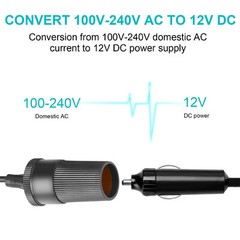 AC To DC 110V To 12V 5A/10A Car Cigarette Lighter Socket Converter Power Adapter