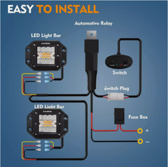 5″inch 72W Flush Mount LED Work Light Pods Strobe Offroad Day Driving Fog Lights