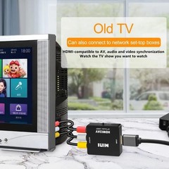 HDMI to AV RCA Adapter 1080P HD Video Converter for PC HDTV Projector