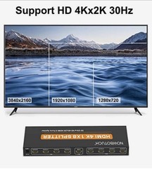 HDMI 4K Splitter 1×8 Out 3D Ultra HD 4K x 2K HDMI 8 Ports Splitter – Nowbotuch