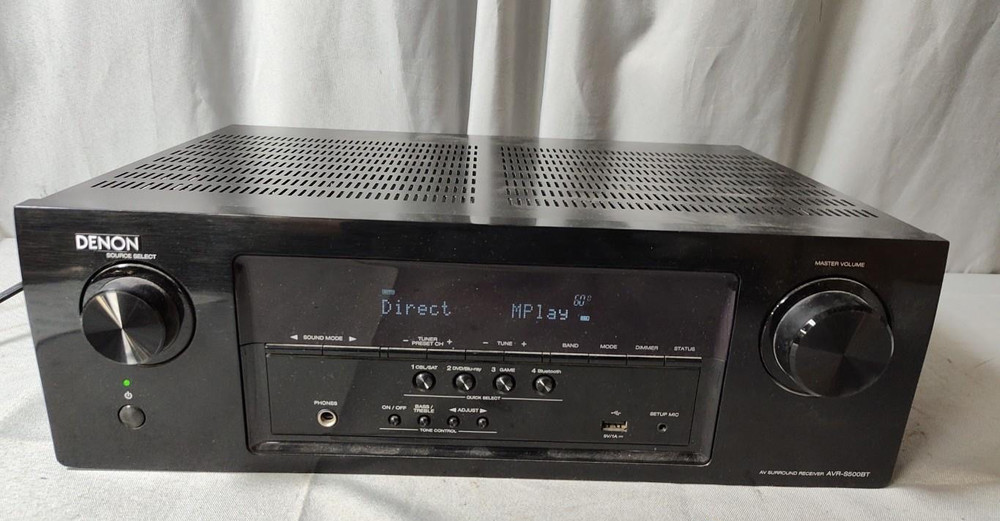 Denon AVR-S500BT 5.2ch Dolby DTS HDMI Bluetooth 4K HD A/V Theater Receiver