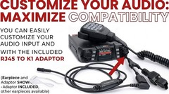BTECH GMRS-50V2 50W 256 Fully Customizable Channels Mobile GMRS Two-Way Radio
