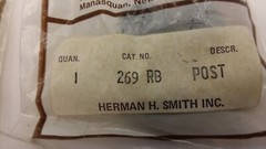 HH SMITH 269-RB BINDING POST DUAL RED/BLACK (LOT OF 2) NIB