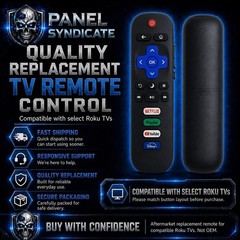 2 Pack Replacement Remote Compatible with Roku TV RC280 RC282 Style Sleep Button