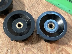 4x ’60s/70s vintage 53 mm large rotary console knobs Japan RCA Raytheon Peavey