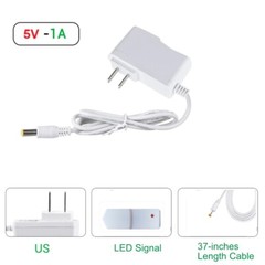 2pc 5V 1A Power Supply Adapter 10ft AC/DC Charger 0.14×0.05inch Plug