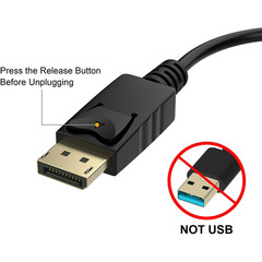 DP Displayport Male to HDMI Female Cable Converter Adapter for PC Desktop Lot