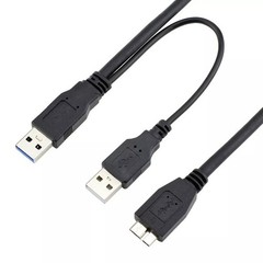 USB 3.0 Male to Micro B Y Cable Adapter Converter External Move Hard Disk Drive