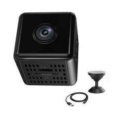 WiFi Mini Camera w/Ceiling Mount 2.4GHz iOS Android Motion Alert Night Vision