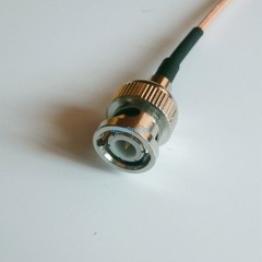 50CM RG316 cable BNC male to BNC male plug crimp jumper M/M straight pigtail