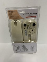 Golden Eagle Corded Trimline Phone Desk/Wall Retro Ivory Push Button Telephone
