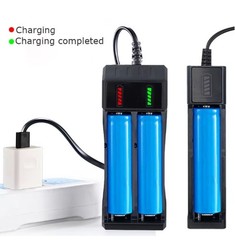 USB Smart Battery Charger For18550 14500 16340 Rechargeable Li-Ion Batteries Lot
