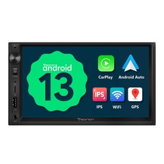7″ IPS Double DIN Android 13 Car Stereo Radio GPS Sat Nav CarPlay WiFi Head Unit
