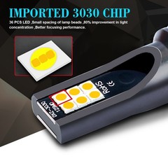 2X Yellow LED Fog Light Bulbs H11 / H8 3000K 12LEDs Waterproof Fog Light
