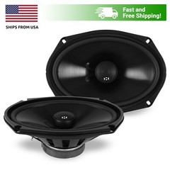 NVX!! NSP69 | 2-Way Coaxial 6×9 220 Watt Car Audio Speakers | Silk Dome Tweeter
