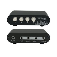 4 In 1 Out / 1 In 4 Out Aux 3.5mm Stereo Audio Input Signal Source Switcher 4way