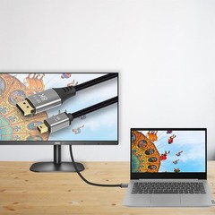 1m Laptop Mini DP to DP Cable Conversion Cord 8K@60Hz 4K@144Hz DisplayPort 1.4 t