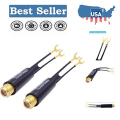 Versatile 2-Pack F-Type Gold Plated Coaxial Adapter for TV and Antenna Setup